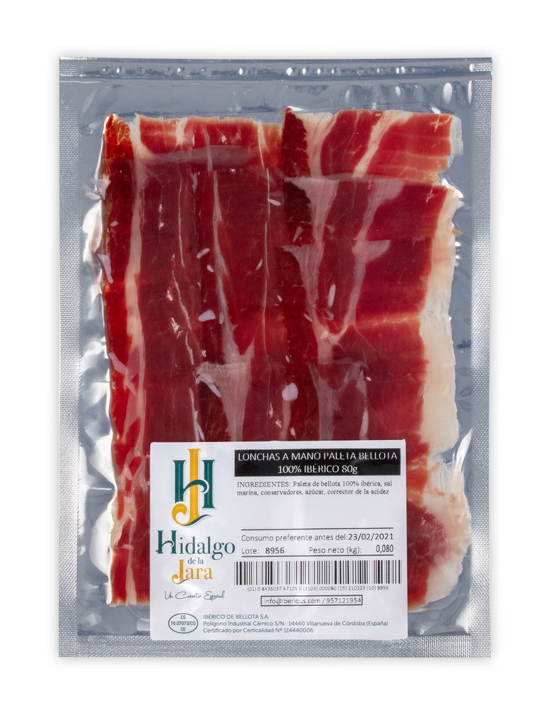 
                  
                    PALETA DE BELLOTA 100% IBÉRICA 5-5,5 kg Hidalgo de la Jara
                  
                